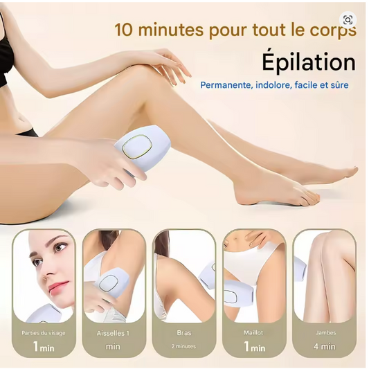 Appareil d’épilation à impulsions laser – doux & efficace