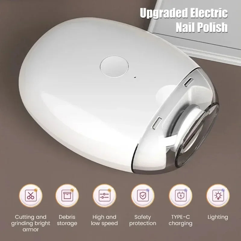 Coupe-Ongles Électrique 2 en 1 avec LED
