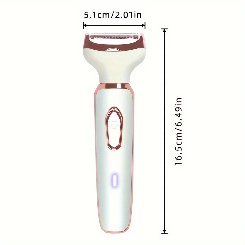 Rasoir Électrique 4 en 1 pour Femme – Épilateur & Tondeuse Sans Douleur